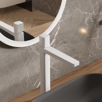 Смеситель для раковины Wasserkraft Saale 9503H белый soft-touch