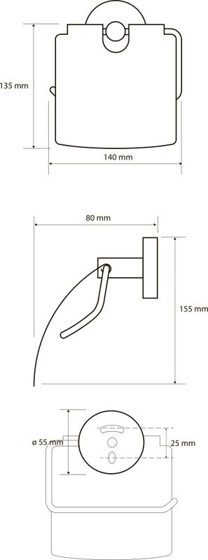 Набор Держатель Bemeta Brilo 161112010 + Ершик 161313060