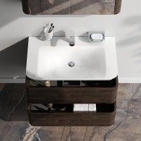 Тумба под раковину без столешницы AM.PM Sensation 80 подвесная, табачный дуб