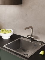 Смеситель для кухни Emar Steel ЕС - 7026 Satin