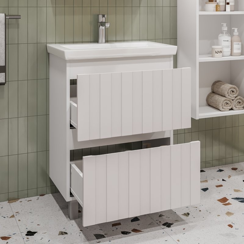 Тумба с раковиной Vigo Finlay 60 белая