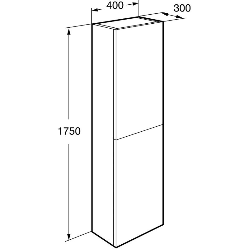 Шкаф-пенал для ванной Roca Ona A857635513 зеленый матовый