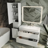 Тумба с раковиной Style Line Атлантика 100 Люкс Plus, подвесная, антискрейч
