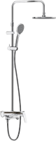 Душевая стойка Damixa Jupiter 977730000 хром, с полочкой