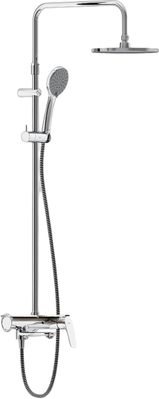 Душевая стойка Damixa Jupiter 977730000 хром, с полочкой