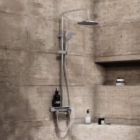 Душевая стойка Damixa Jupiter 977730000 хром, с полочкой