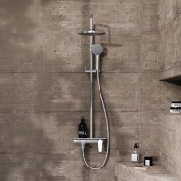 Душевая стойка Damixa Jupiter 977730000 хром, с полочкой