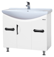 Тумба с раковиной Bellezza Лагуна 85 белая