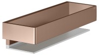 Полка Keuco Edition 11 11158 красное золото шлифованное, алюминий серебристый анодированный