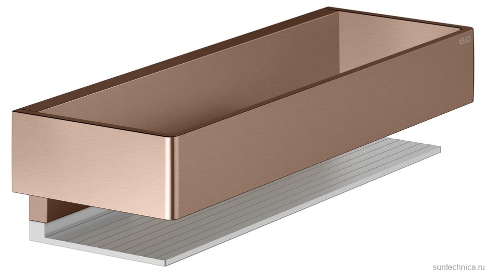 Полка Keuco Edition 11 11158 красное золото шлифованное, алюминий серебристый анодированный