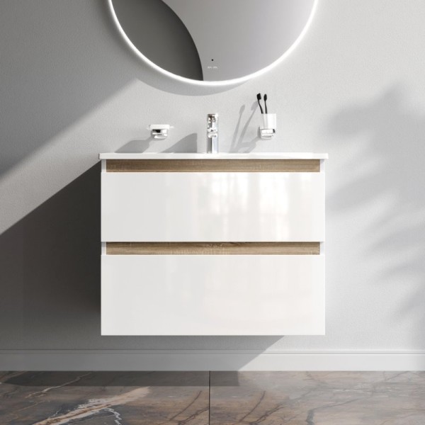 Тумба с раковиной AM.PM X-Joy 80, подвесная, белый глянец