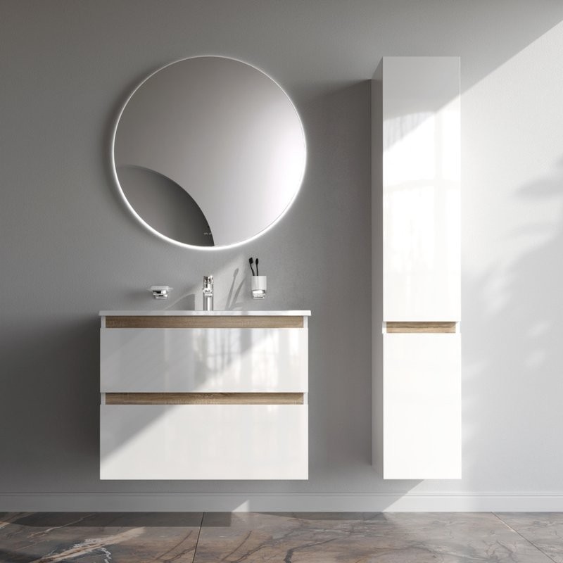 Тумба с раковиной AM.PM X-Joy 80, подвесная, белый глянец