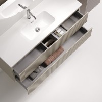 Тумба с раковиной Sancos Snob R 120 Beige Soft, раковина CN7028