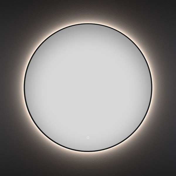 Зеркало круглое Wellsee 7 Rays’ Spectrum 90 с подсветкой, черное