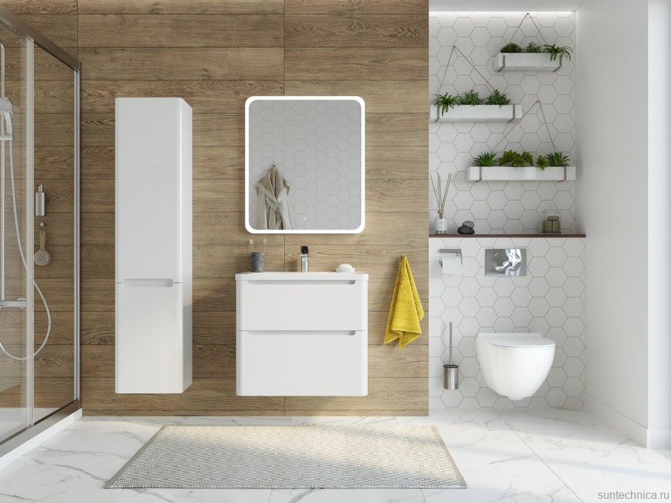 Мебель для ванной комнаты STWORKI Монтре 70 белая
