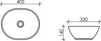 Накладная раковина Ceramicanova Element CN6016