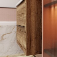 Тумба с раковиной La Fenice Tesoro 60 дуб галифакс табак
