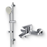 Душевой комплект Смеситель AM.PM Gem F90A10000 + Гарнитур Like F0180064