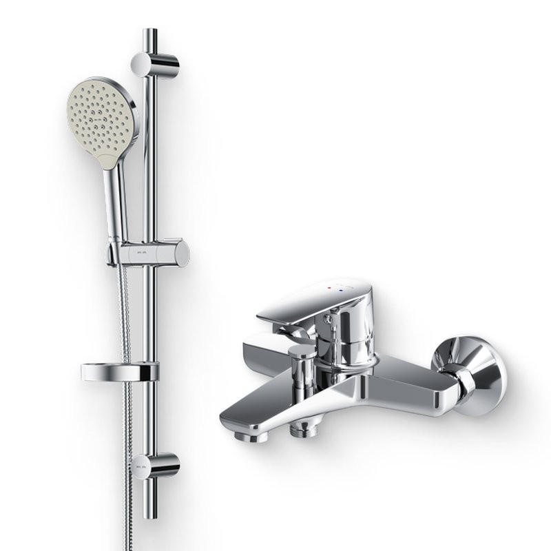 Душевой комплект Смеситель AM.PM Gem F90A10000 + Гарнитур Like F0180064