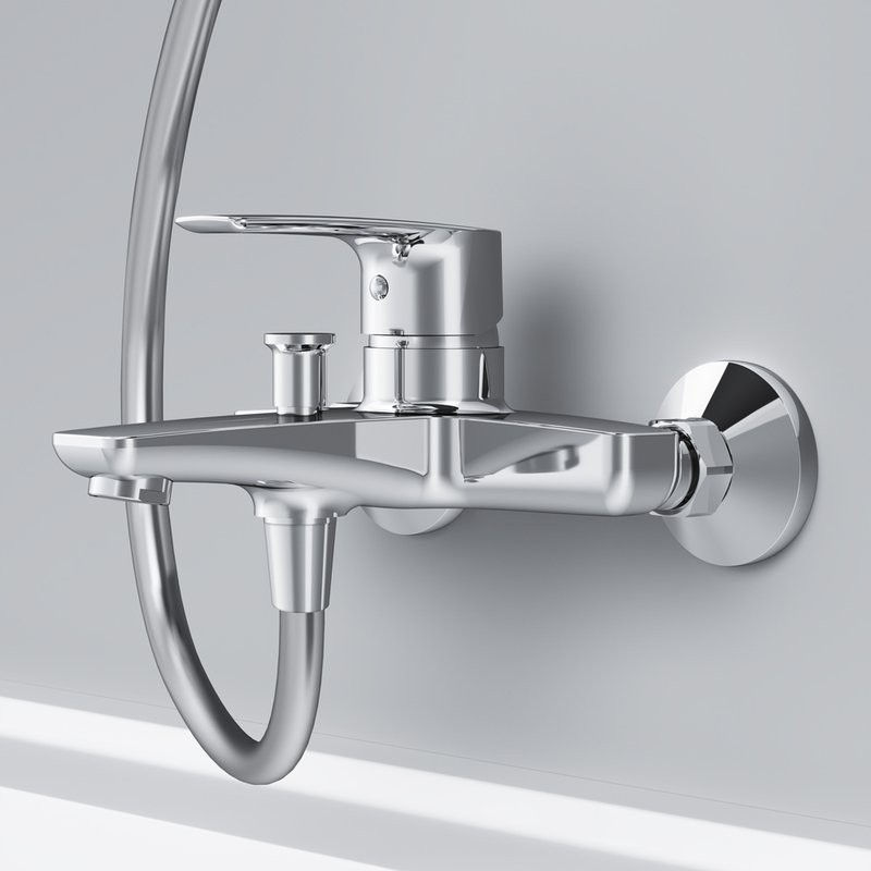 Душевой комплект Смеситель AM.PM Gem F90A10000 + Гарнитур Like F0180064