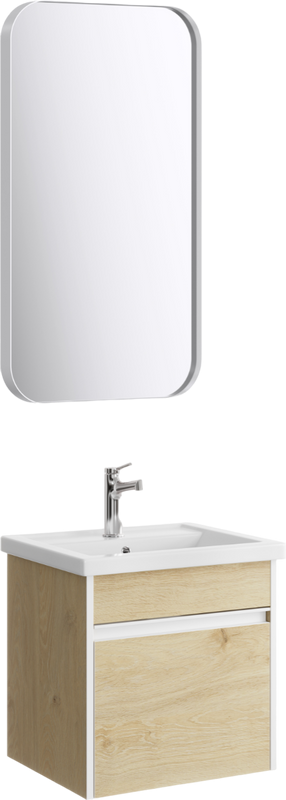 Мебель для ванной комнаты Aqwella Urban 50, подвесная, дуб давос