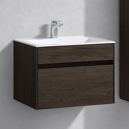 Тумба под раковину Vincea Chiara 60 подвесная, темный дуб