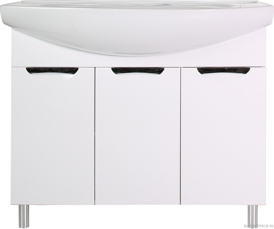 Тумба с раковиной ASB-Mebel Мессина 100 с дверками