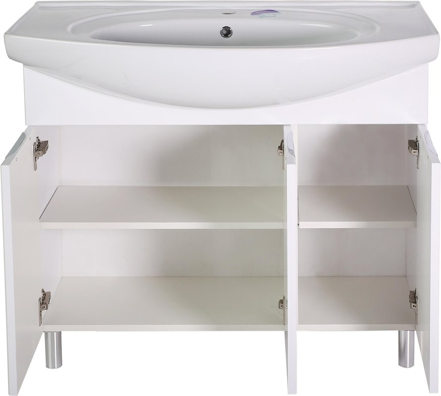 Тумба с раковиной ASB-Mebel Мессина 100 с дверками