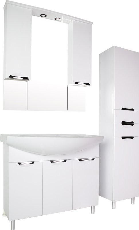 Тумба с раковиной ASB-Mebel Мессина 100 с дверками