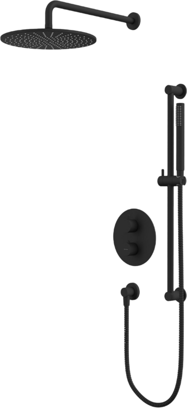 Душевой комплект WHITECROSS Y YSET09BL С ВНУТРЕННЕЙ ЧАСТЬЮ, черный