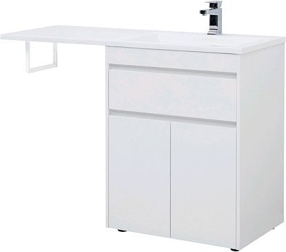 Тумба с раковиной Aquanet Токио 68 1 ящик, 2 двери R