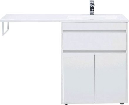 Тумба с раковиной Aquanet Токио 68 1 ящик, 2 двери R