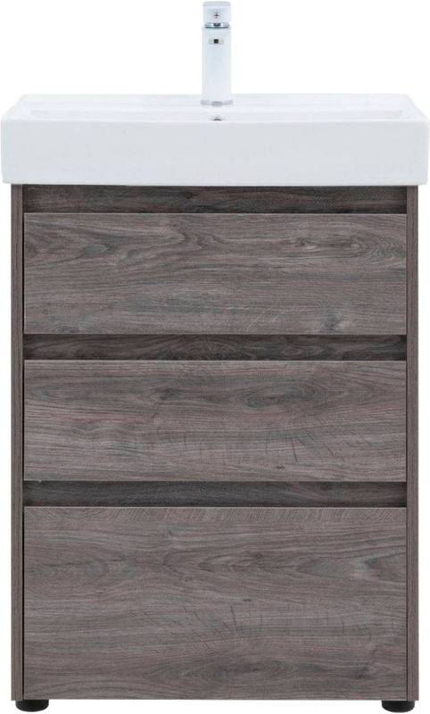 Тумба под раковину Aquanet Nova Lite 60 напольная, дуб рошелье, 3 ящика