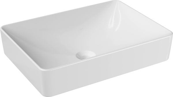 Накладная раковина Geberit Variform 55 прямоугольная, белая