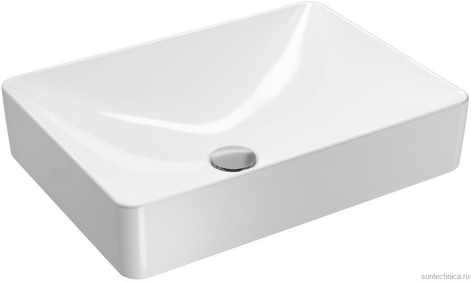 Накладная раковина Geberit Variform 55 прямоугольная, белая