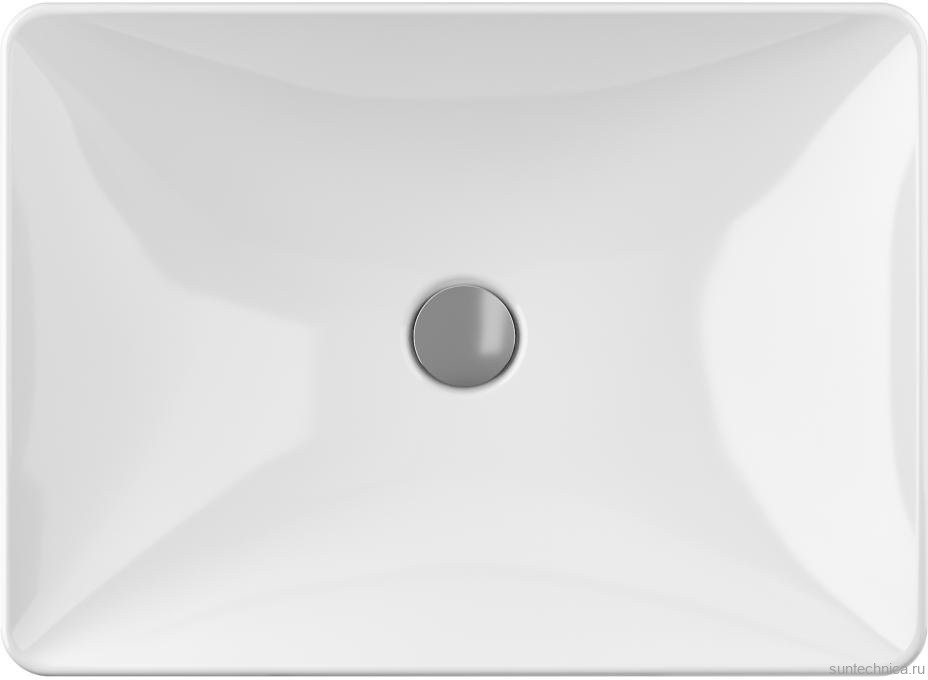Накладная раковина Geberit Variform 55 прямоугольная, белая