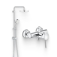 Душевой комплект Смеситель для душа Grohe BauClassic 32867000 + Стойка New Tempesta Cosmopolitan 27394002