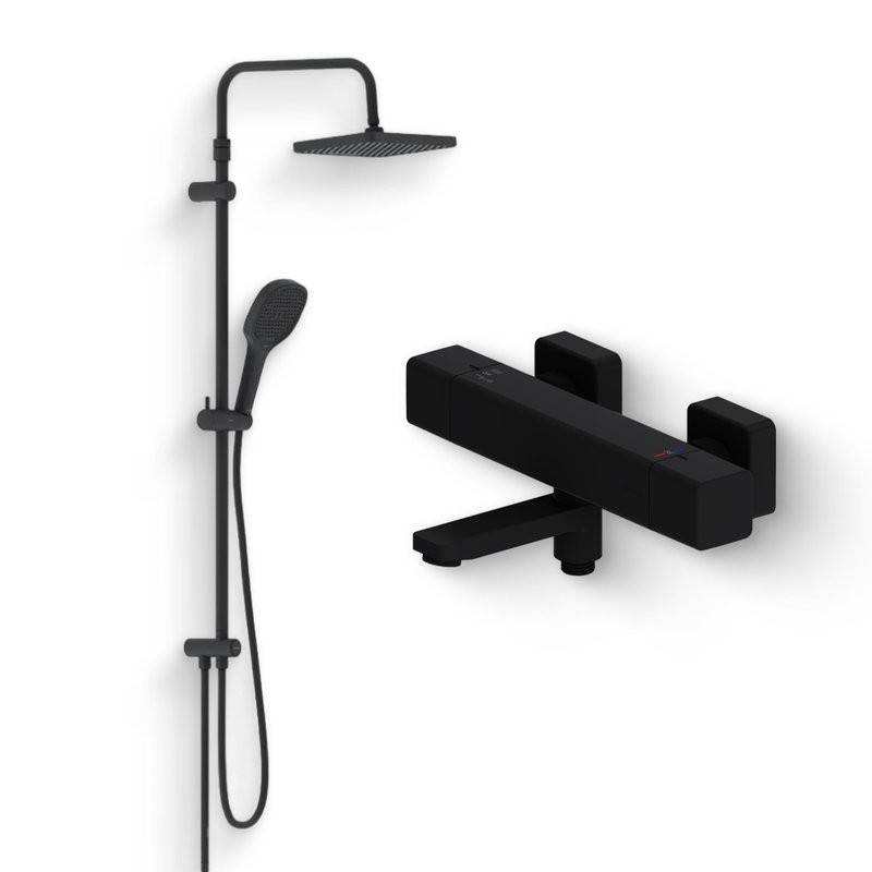 Душевой комплект Термостат Damixa Gala 533000300 + Стойка Merkur 940000300