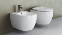Комплект Унитаз подвесной Ceramicanova Play CN3001 безободковый, с микролифтом + Инсталляция Envision CN1001M + Кнопка Round, матовый хром