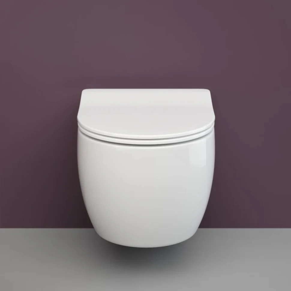 Комплект Унитаз подвесной Ceramicanova Play CN3001 безободковый, с микролифтом + Инсталляция Envision CN1001M + Кнопка Round, матовый хром