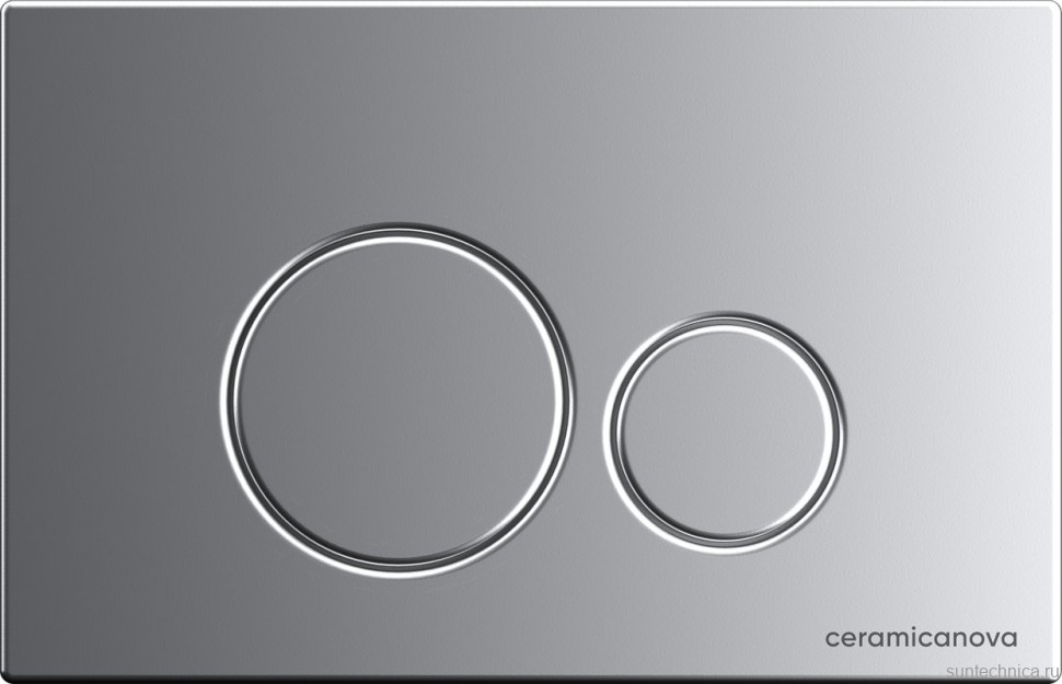 Комплект Унитаз подвесной Ceramicanova Play CN3001 безободковый, с микролифтом + Инсталляция Envision CN1001M + Кнопка Round, матовый хром
