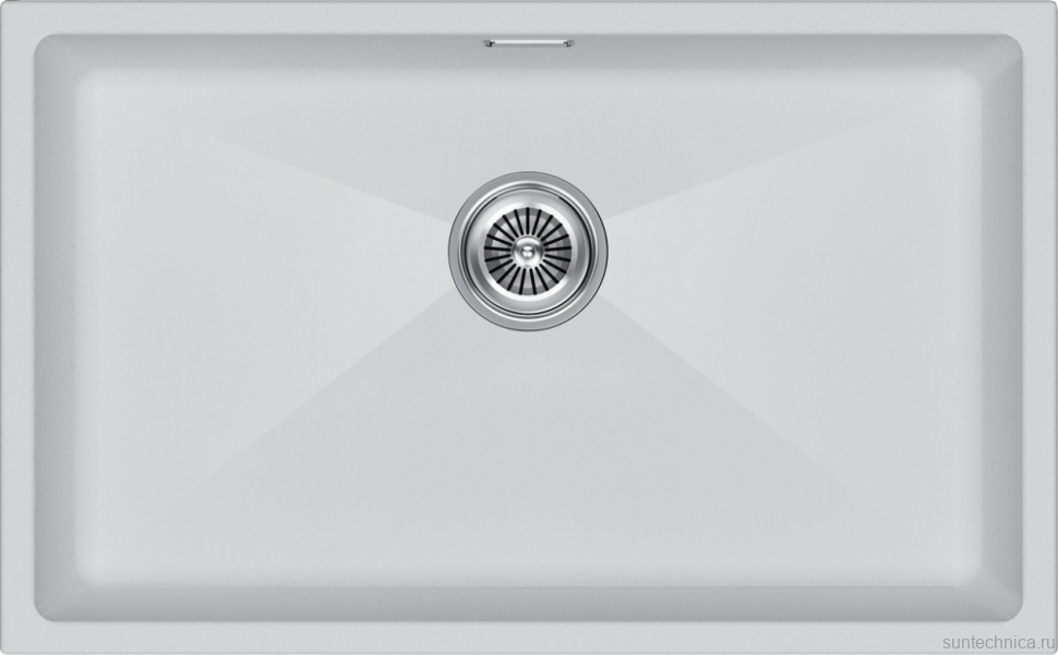 Комплект Мойка Paulmark Lumi LU74-WH белая + Измельчитель Intenso