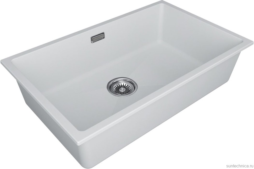 Комплект Мойка Paulmark Lumi LU74-WH белая + Измельчитель Intenso