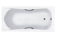 Акриловая ванна Roca BeCool без опоры 190x90 см, пристенная, белая