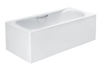 Акриловая ванна Roca BeCool без опоры 190x90 см, пристенная, белая