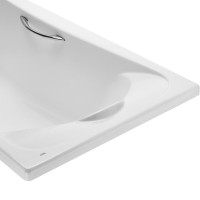 Акриловая ванна Roca BeCool без опоры 190x90 см, пристенная, белая