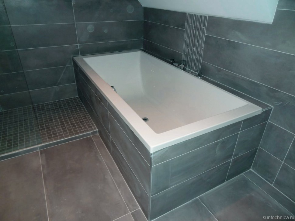 Акриловая ванна Jacob Delafon Evok 180x80 см, встраиваемая, белая, с каркасом