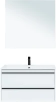 Мебель для ванной комнаты Aquanet Lino 90 белый матовый Мебель для ванной комнаты Aquanet Lino 90 белый матовый