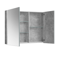 Зеркало-шкаф Belux Стокгольм 90 бетон чикаго светло-серый