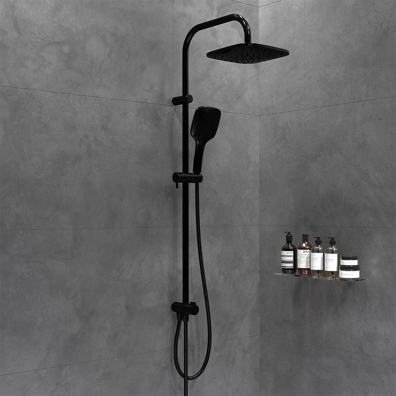 Душевой комплект Смеситель Damixa Scandinavian Pure 361000300 + Стойка Eclipse 931000300